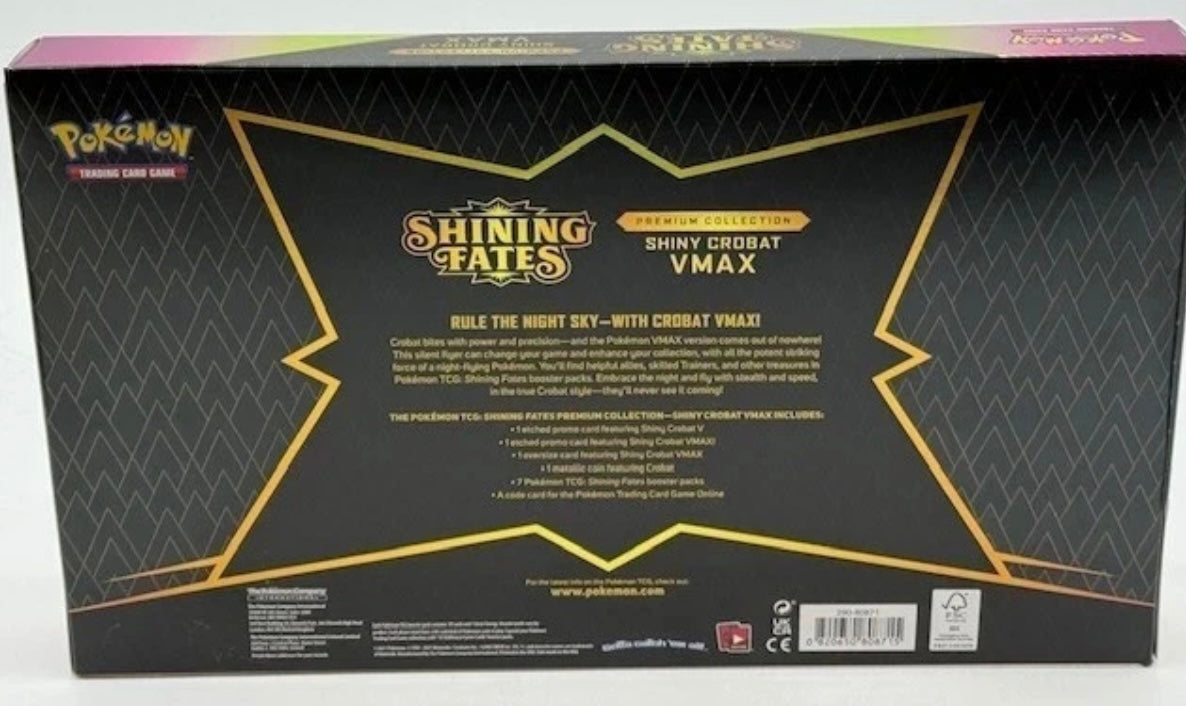 Shining fates: crobat vmax premium collection box